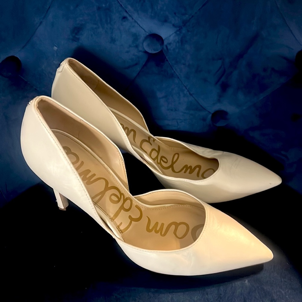Sam Edelman white heels